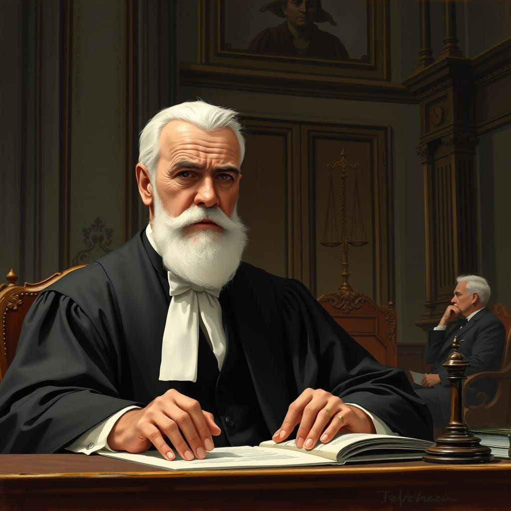 Elderly Judge Hands Down Verdict in Formal Tribunal