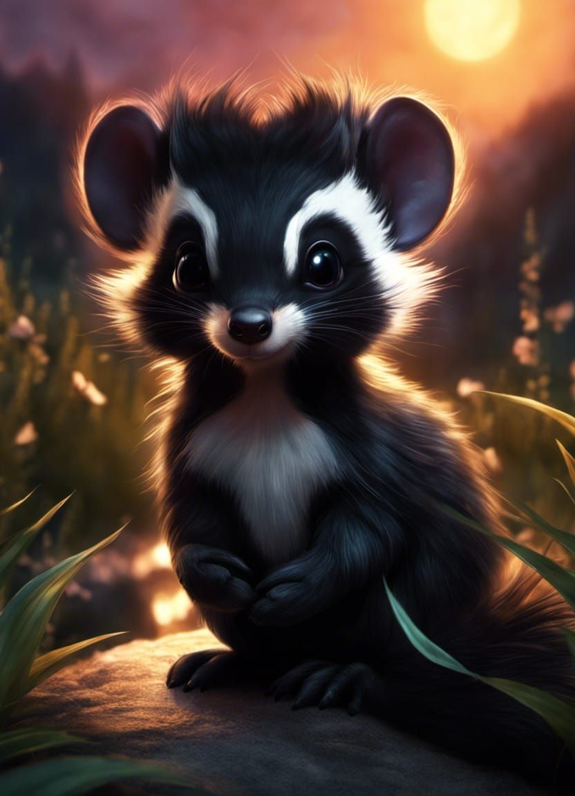 Baby Skunk Says Hello