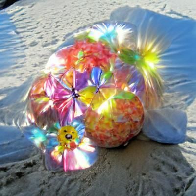 Iridescent Sparkle Burst with Sunshine Rays