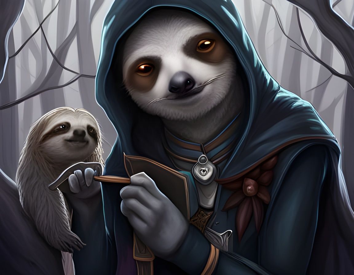 Goth Sloth's Broth Surprise: A Whimsical Discovery