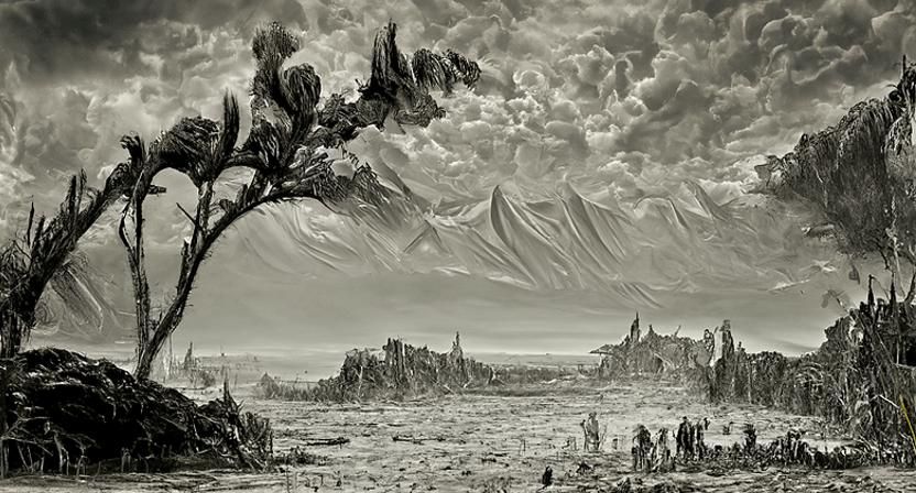 Detailed Still Life Painting in Doré Style