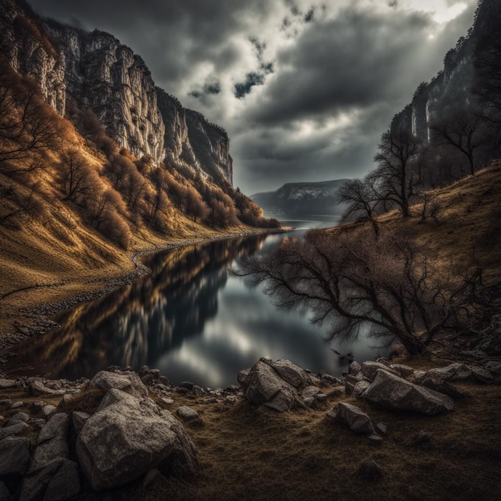 Shark Watches People Swim in Aquarium