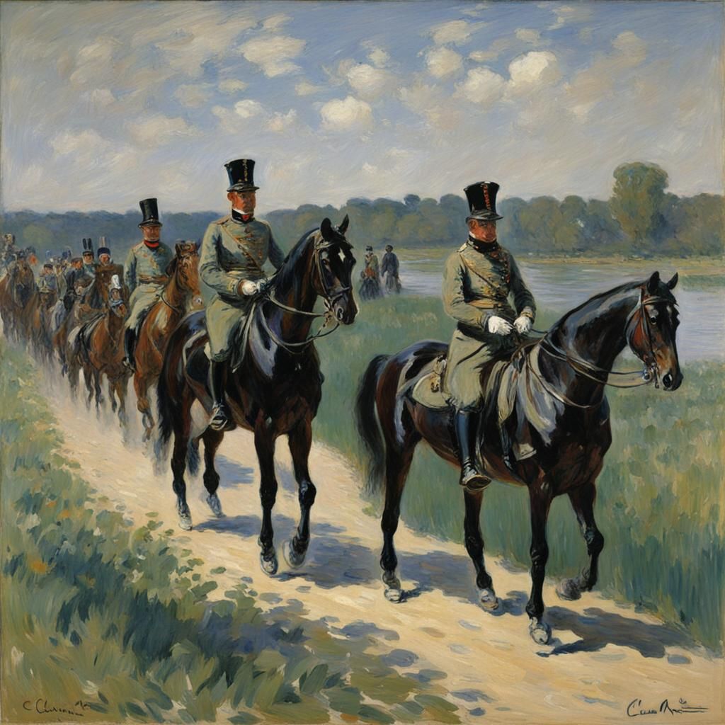 Brigadier in Impressionist Style of Old Masters