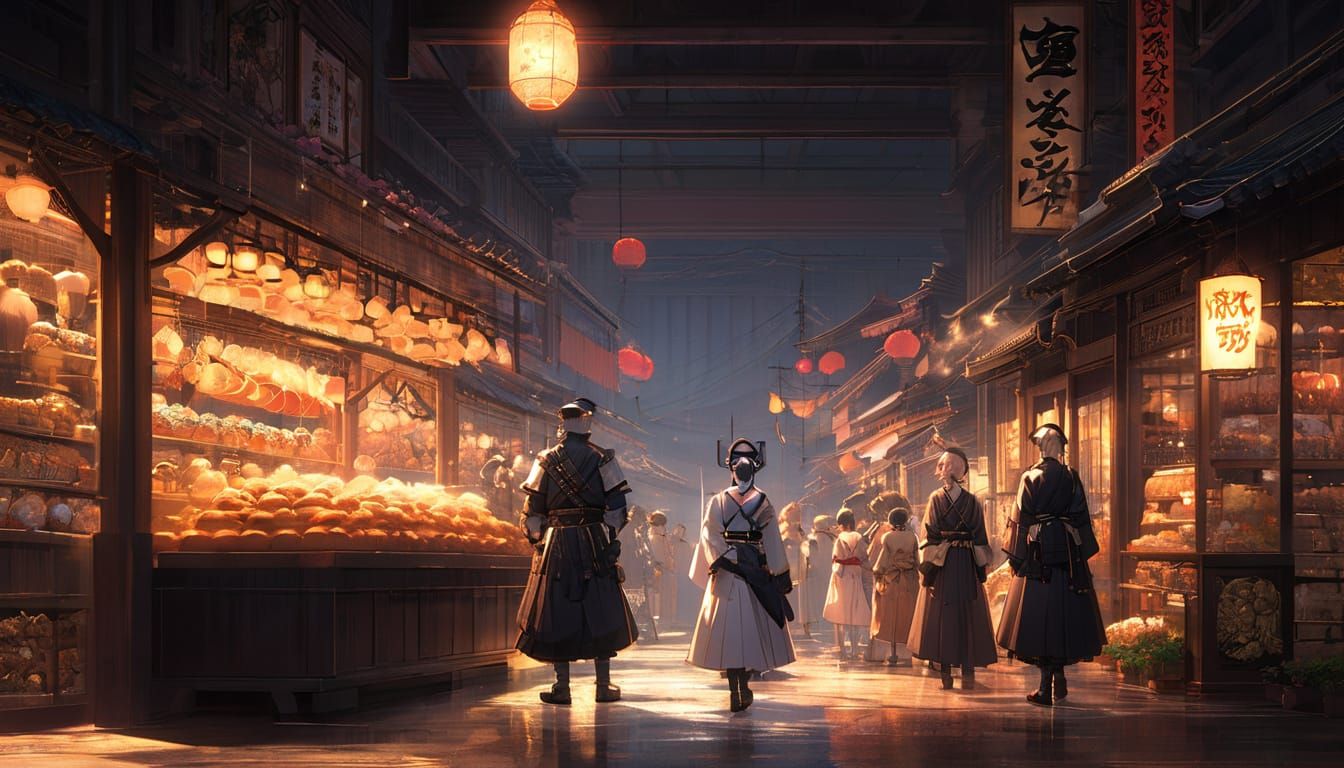 A Market at Night