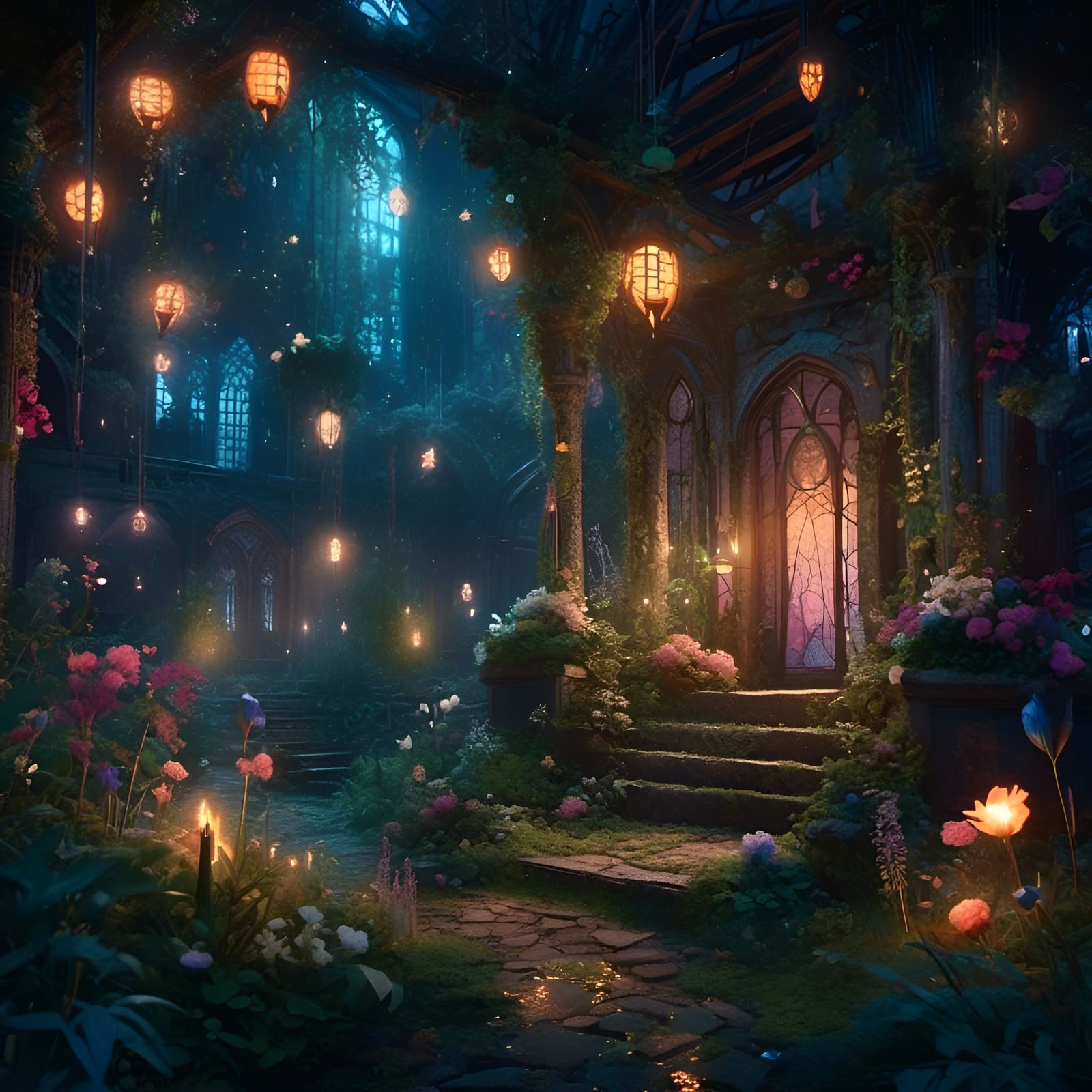 Gothic Magic: Fox, Werewolf, and Witch in Enchanted Forest