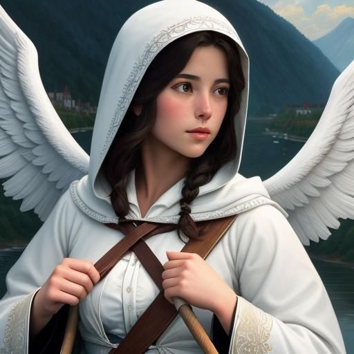 Rowing on the Rhine: A Heavenly Book Art Scene