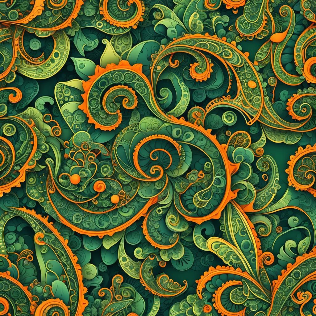 Abstract Fractal Art with 3D Shading