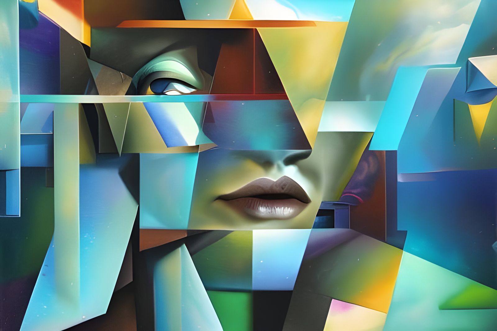 Astral Smoke: Holographic Cubism by Amaringo, Gurney