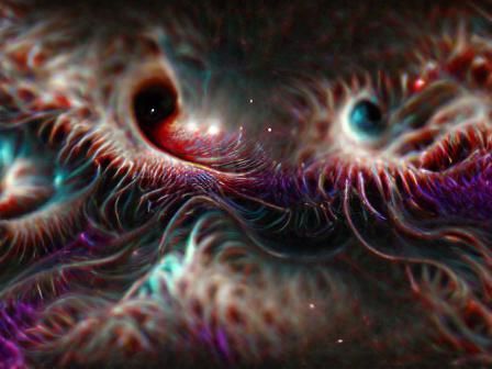 Cosmic Horror: Tentacled Eye in 8K Resolution