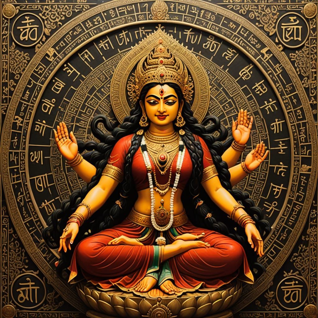 Kali Ma Sings Sanskrit Alphabet Syllables