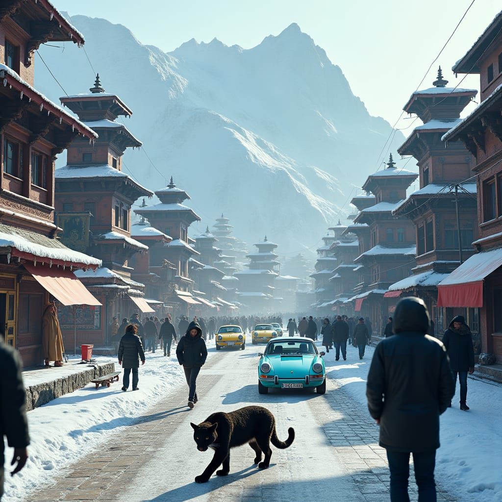 Kathmandu's Durbar Square on an Iceberg