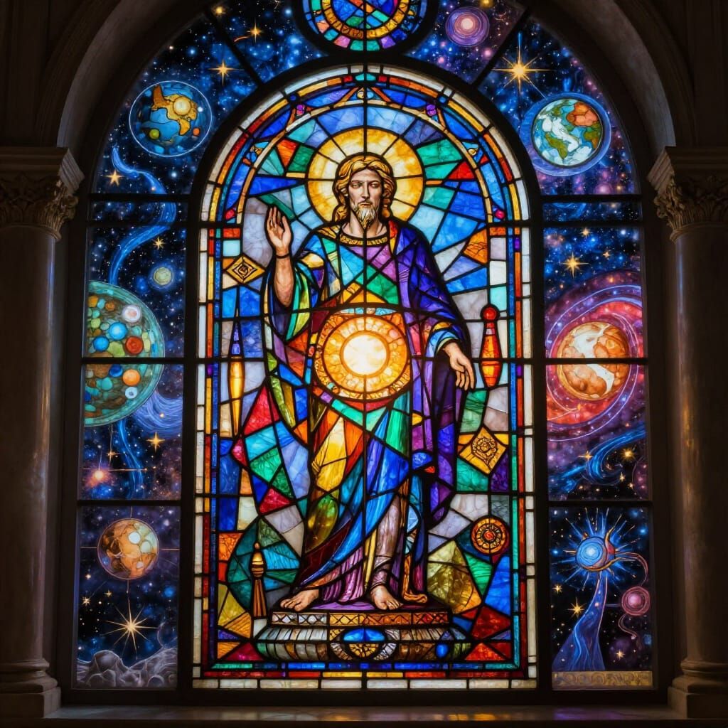 Philosopher's Stone Stained Glass Art