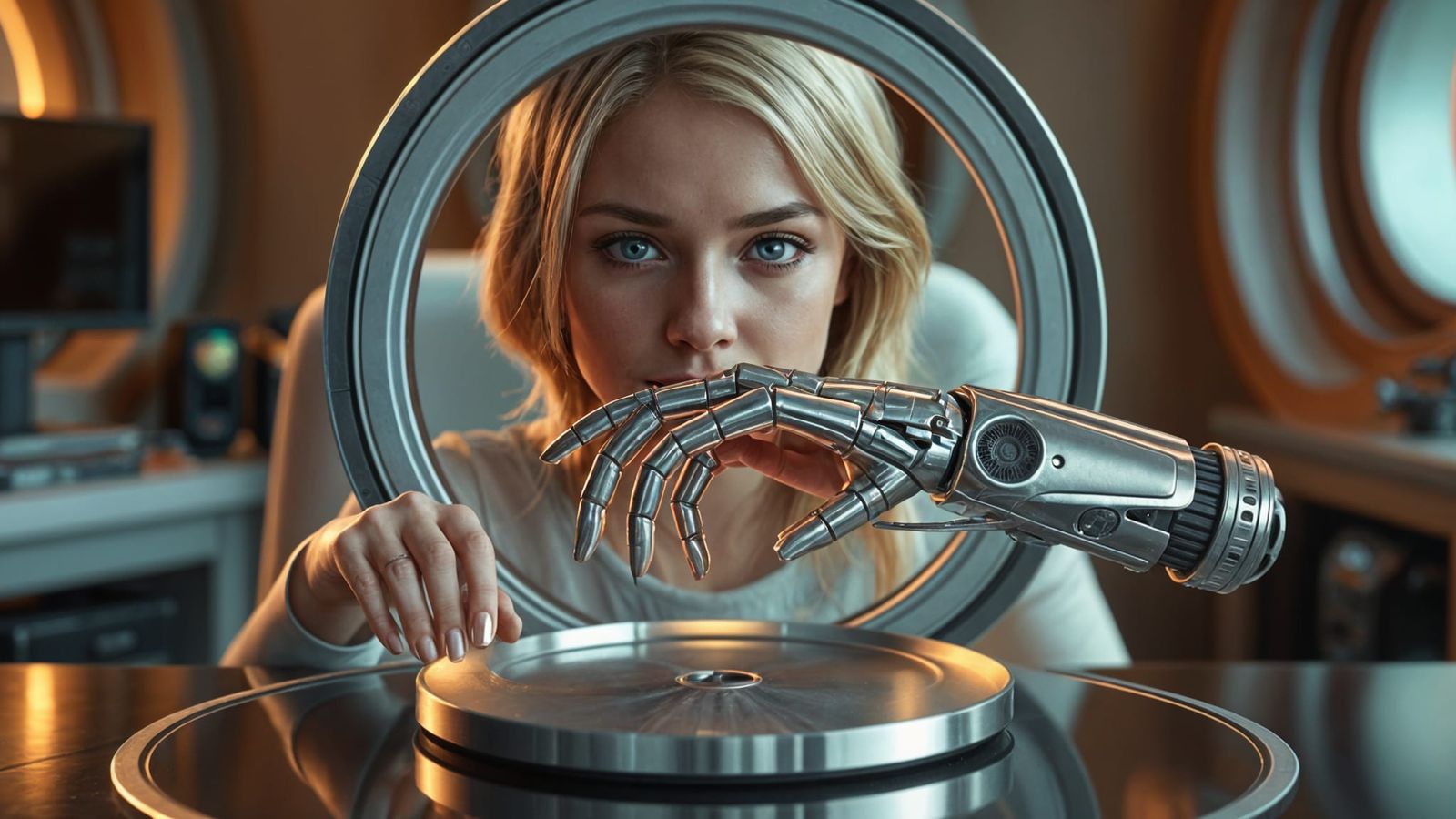 Cyborg Hand Appears From Portal Toy