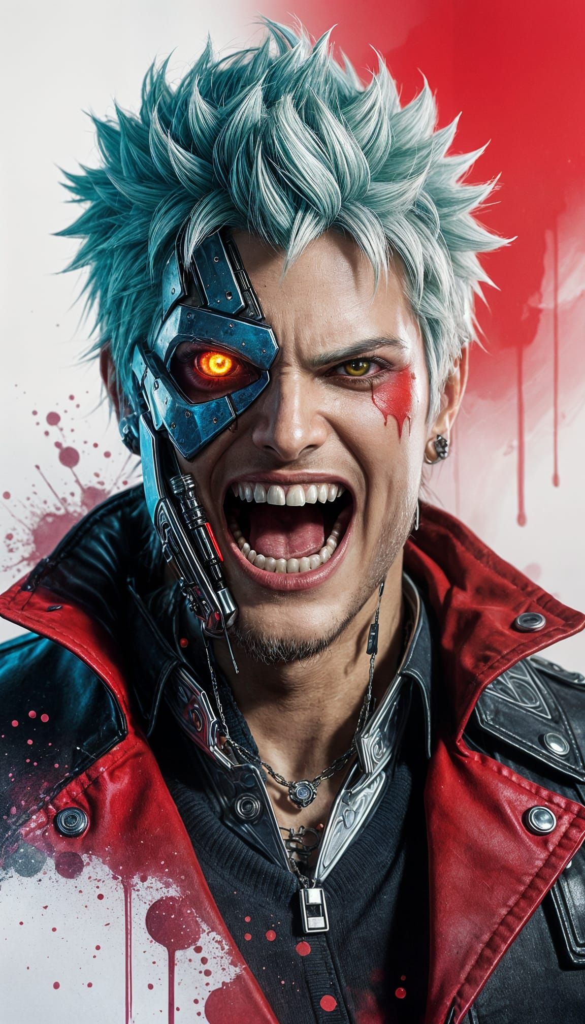 Character Transformation in Graffiti Splash Art Style