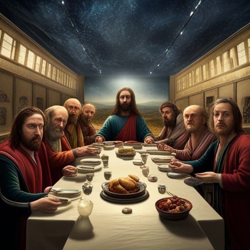 The Last Supper: A Selfie in Digital Art