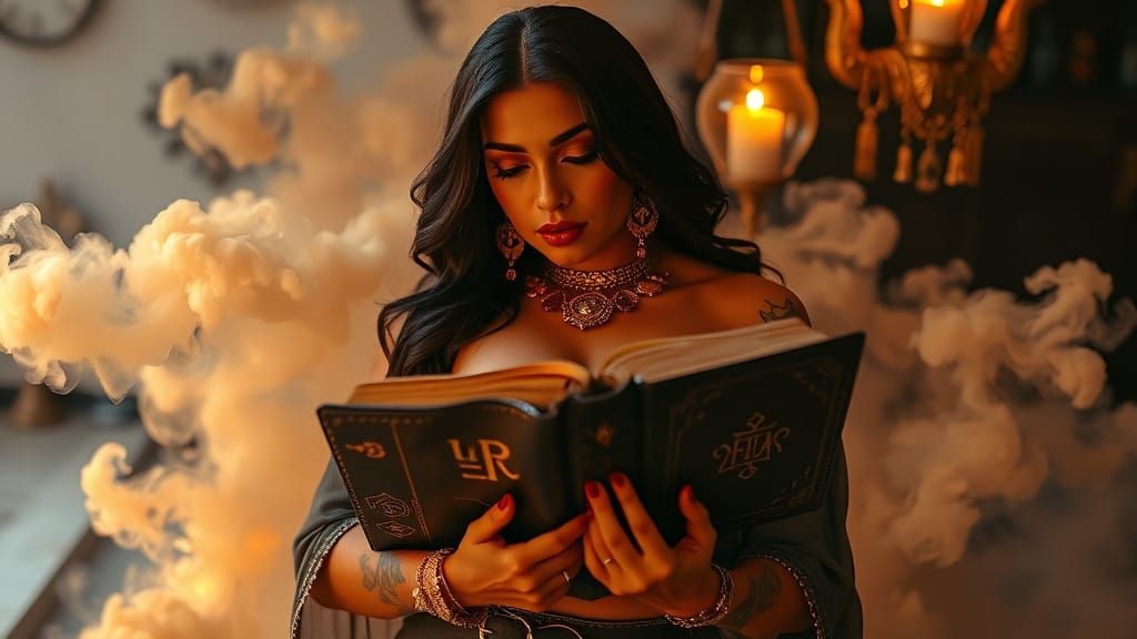 Ethereal Goddess Unveils Ancient Secrets in Opulent, Mystica...