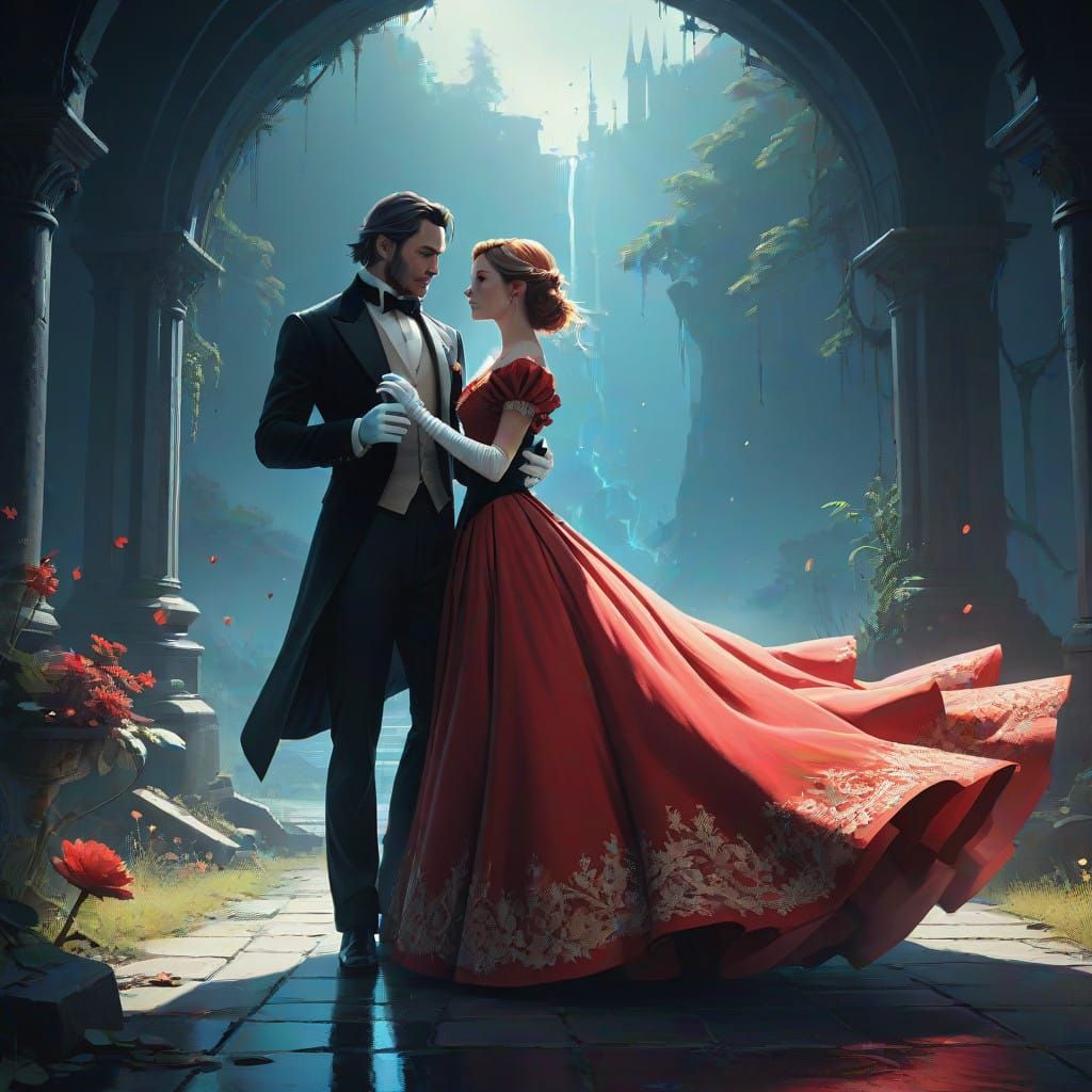Luxurious Ballroom Dance in Fantasy Style