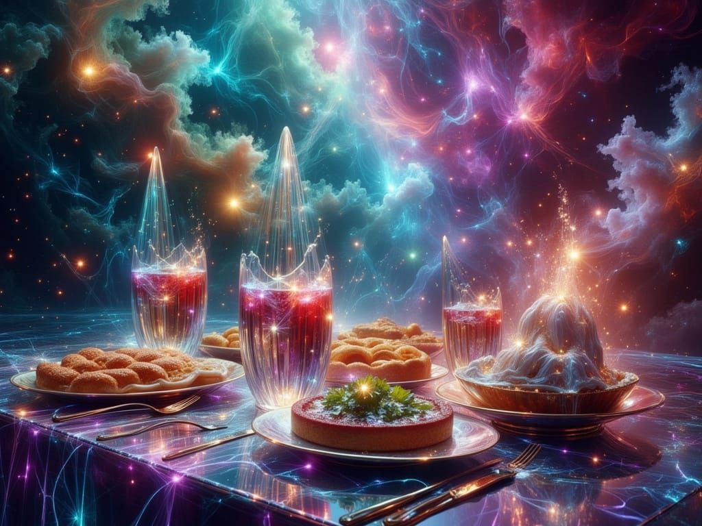 Magical Nebula Dinner in Dreamscape Style