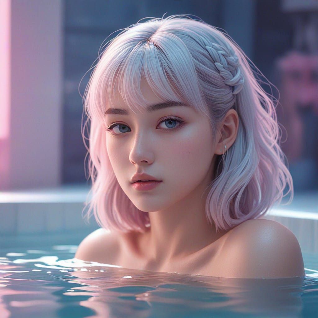 Scandinavian spa, Vaporwave