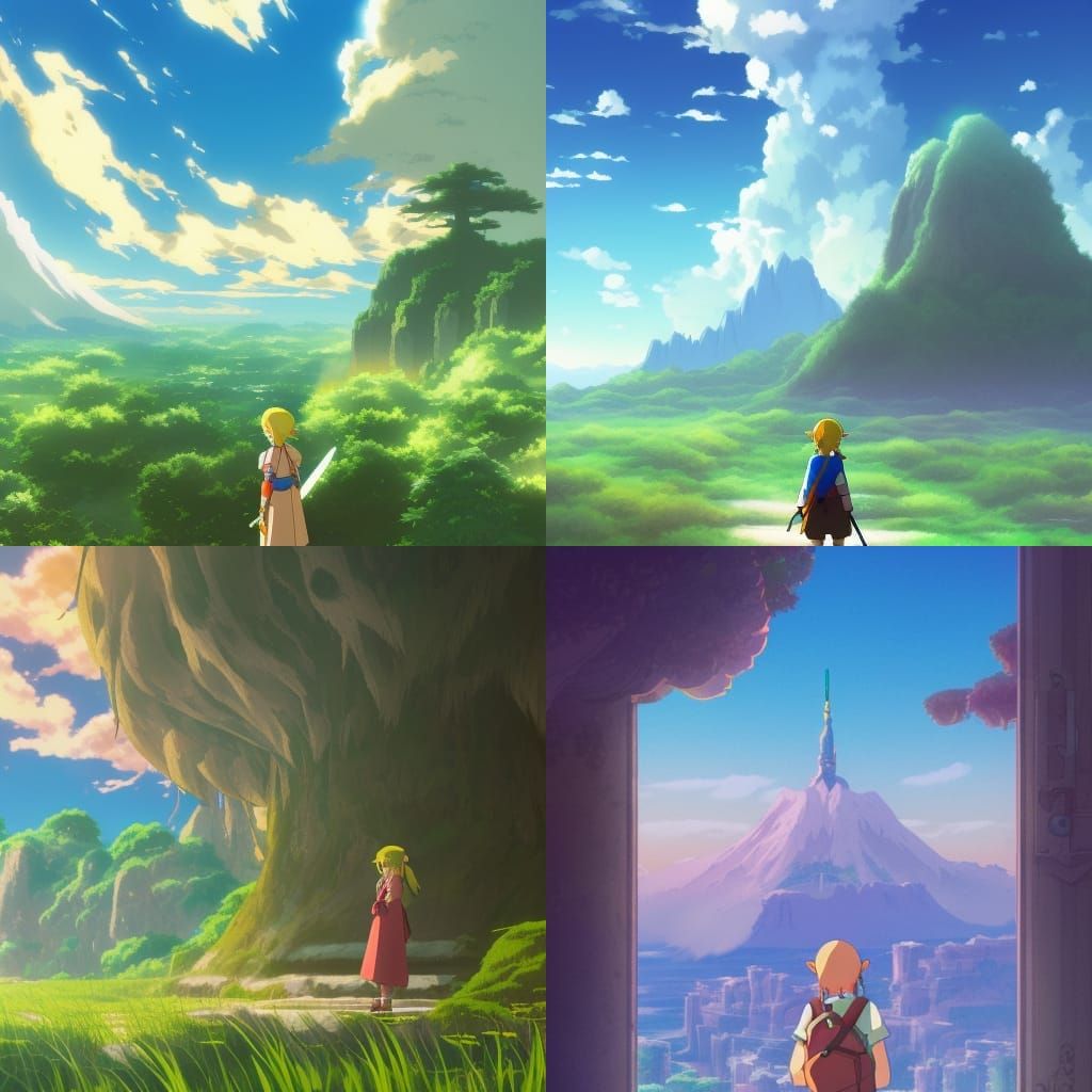Zelda Inspired by Studio Ghibli and Makoto Shinkai