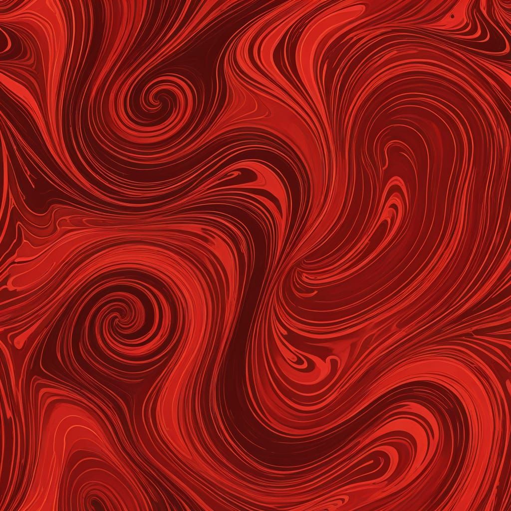 Vibrant Red Swirls in Motion