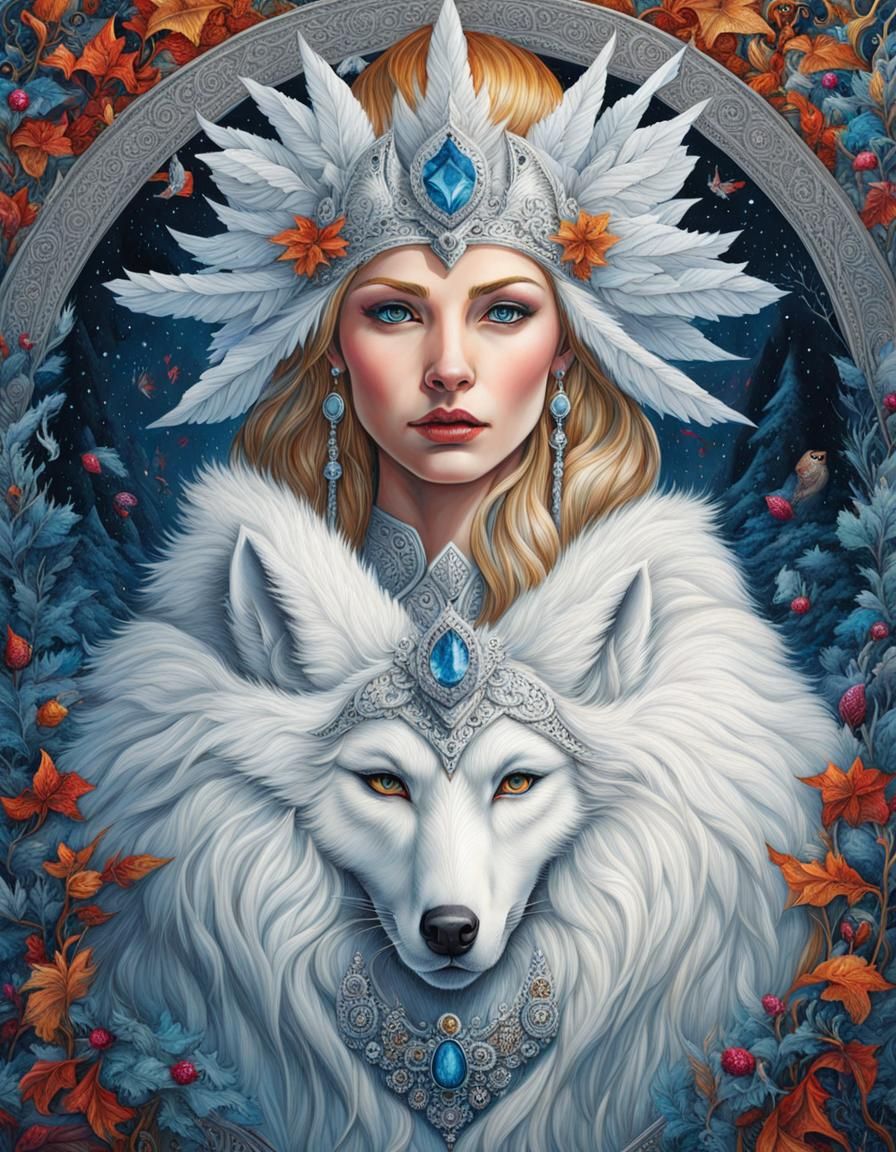 White Witch and Maugrim Winter Portrait