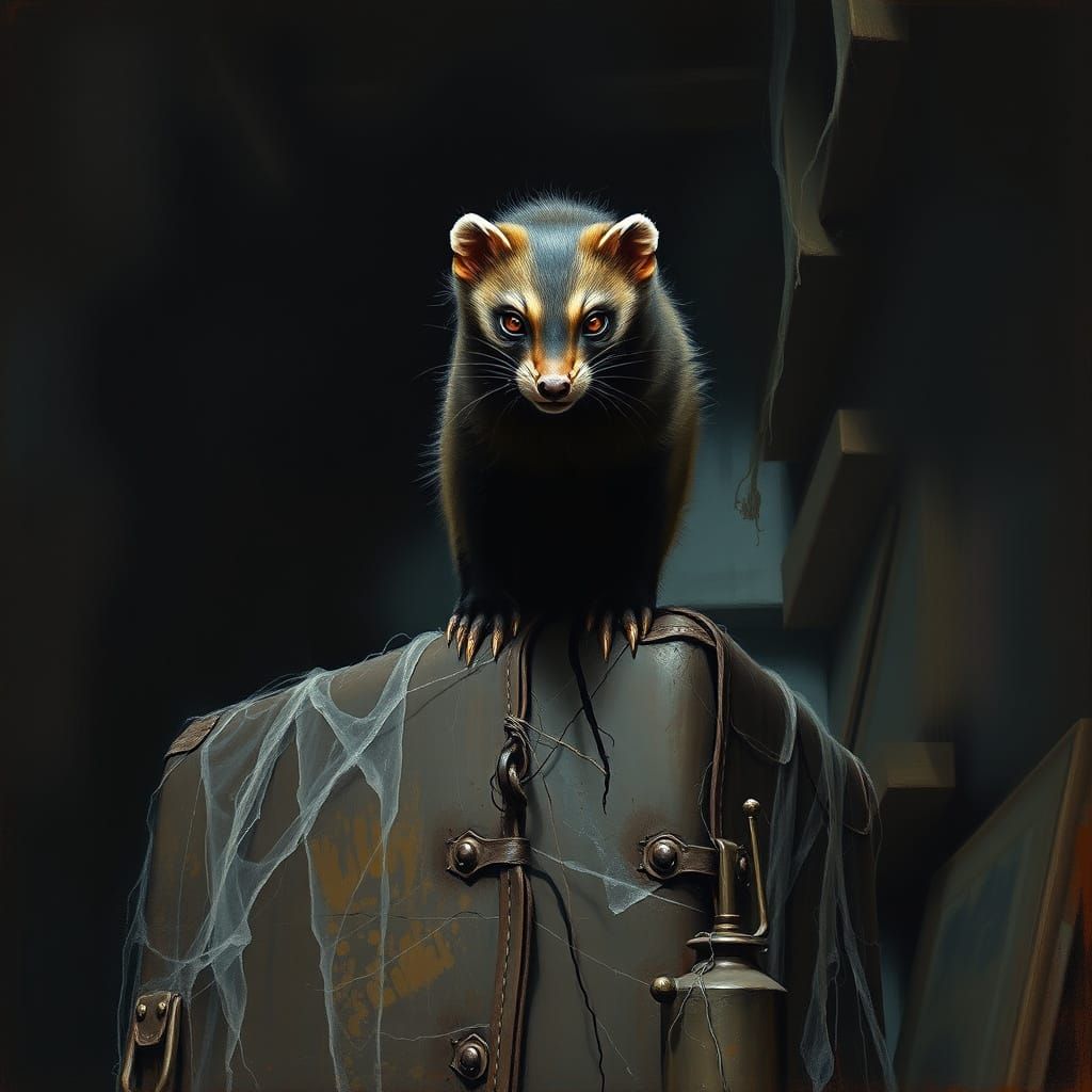 Marten in Dark Attic Ambiance