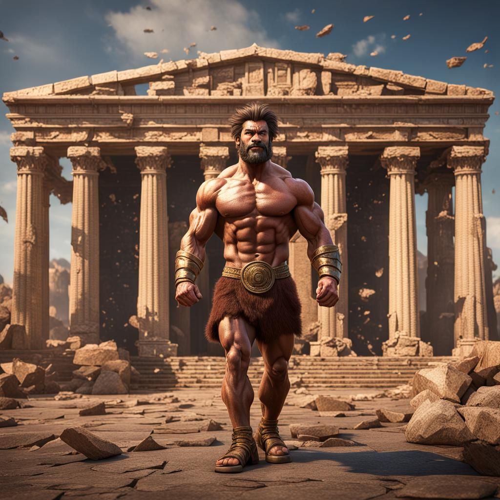 Hercules Builds a Temple: Fantasy Concept Art