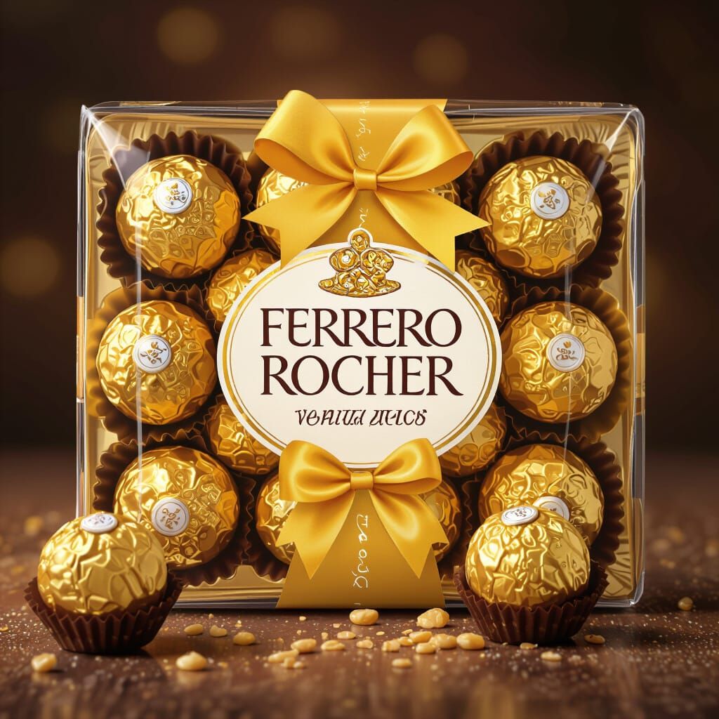 Ferrero Rocher Chocolates in a Modern Setting
