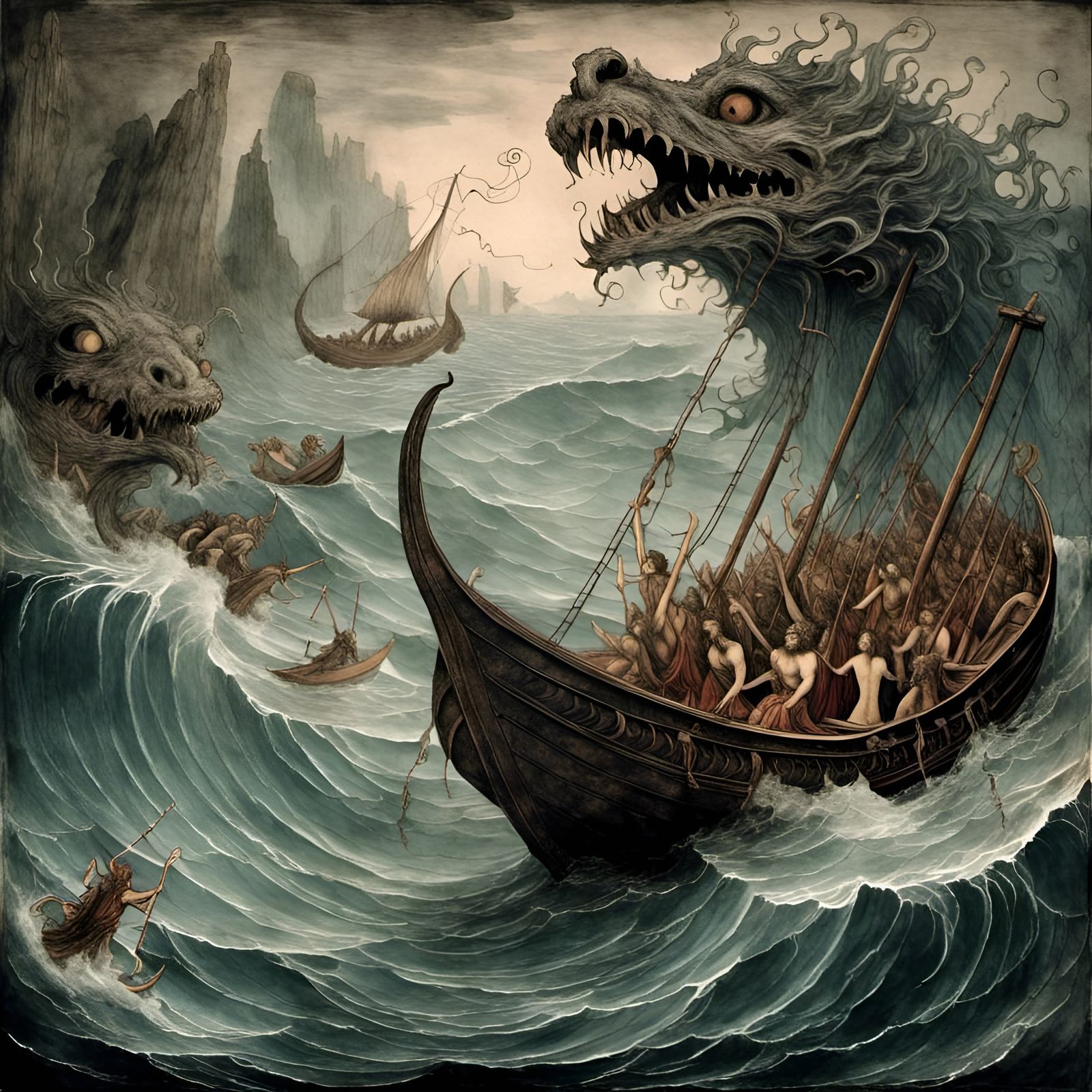 Scylla and Charybdis: Perilous Voyage in Ancient Greece