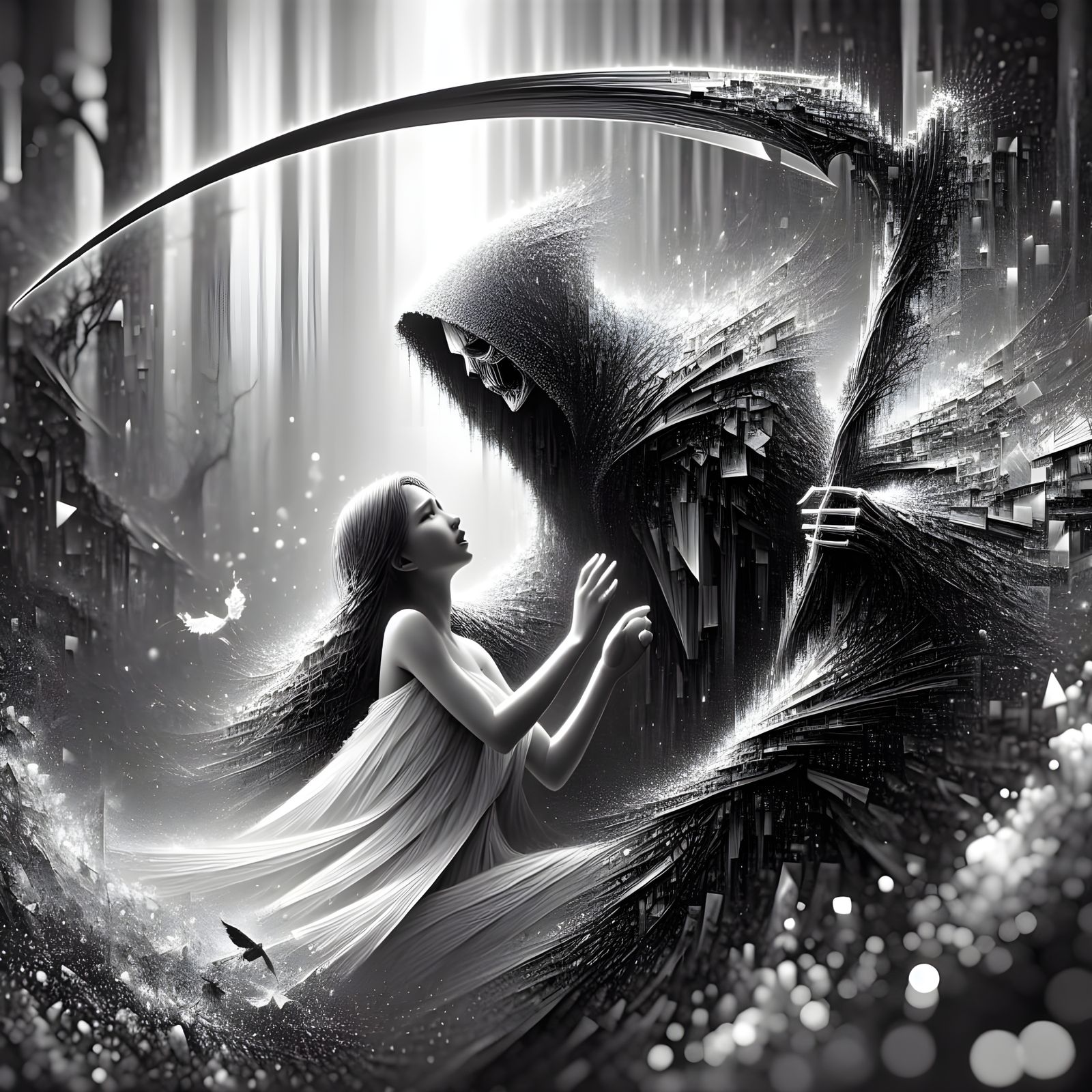 Embracing Mystery in a Fantastical Forest Scene