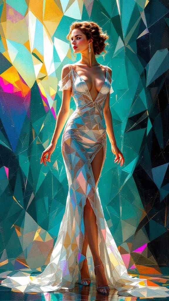 Queen of Whispers in Turquoise Twilight