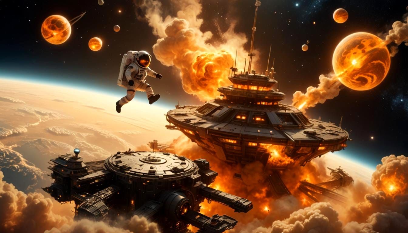 Mayday, We're Under Attack! Space Station Omega is Collapsed...