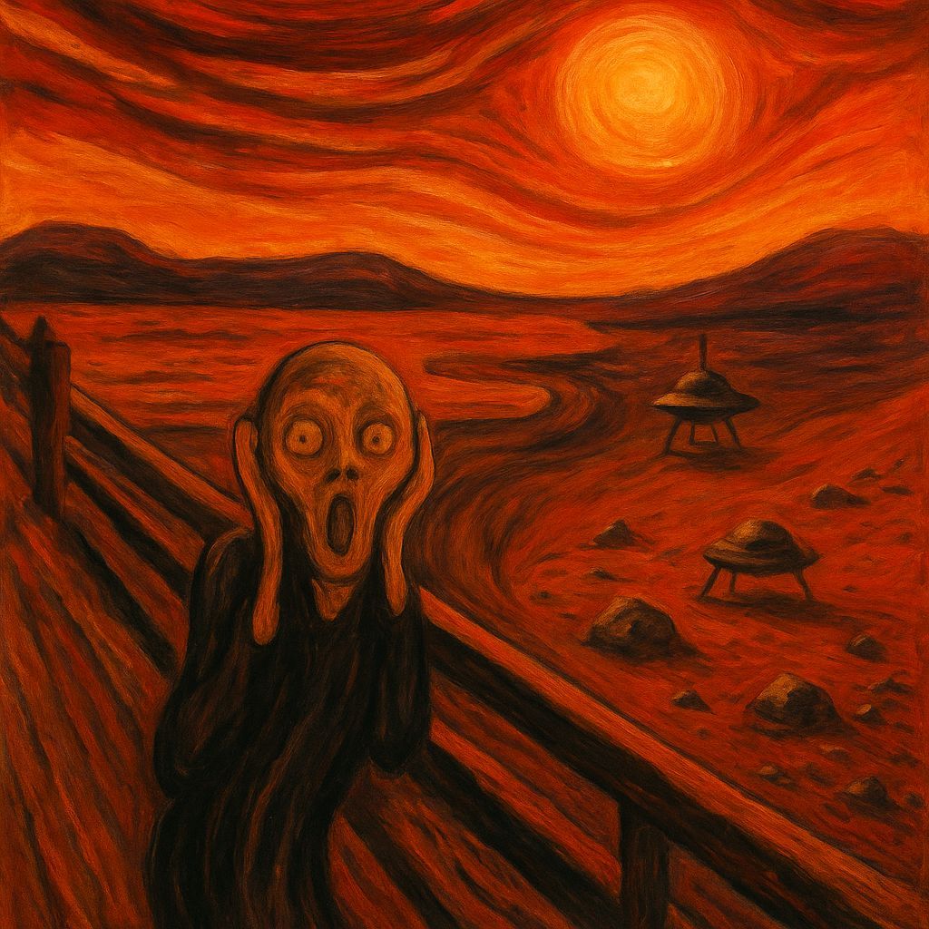 The Scream on Mars: An Expressionist Interpretation