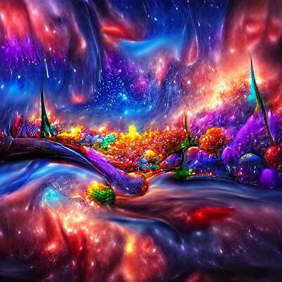 Magical Galaxy: Detailed and Colorful Art