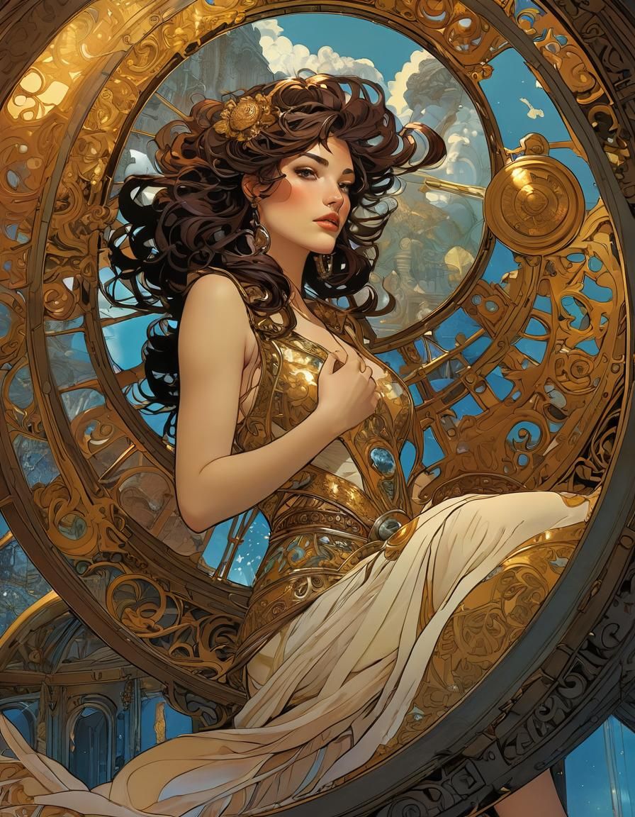 Zoe Herriot Trapped in Time Vessel: Graphic Novel Art