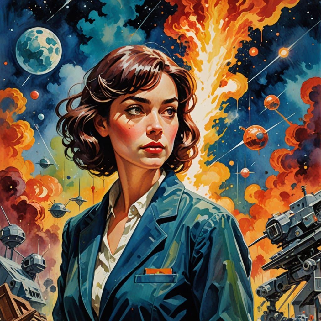 Pulp cover science magazine