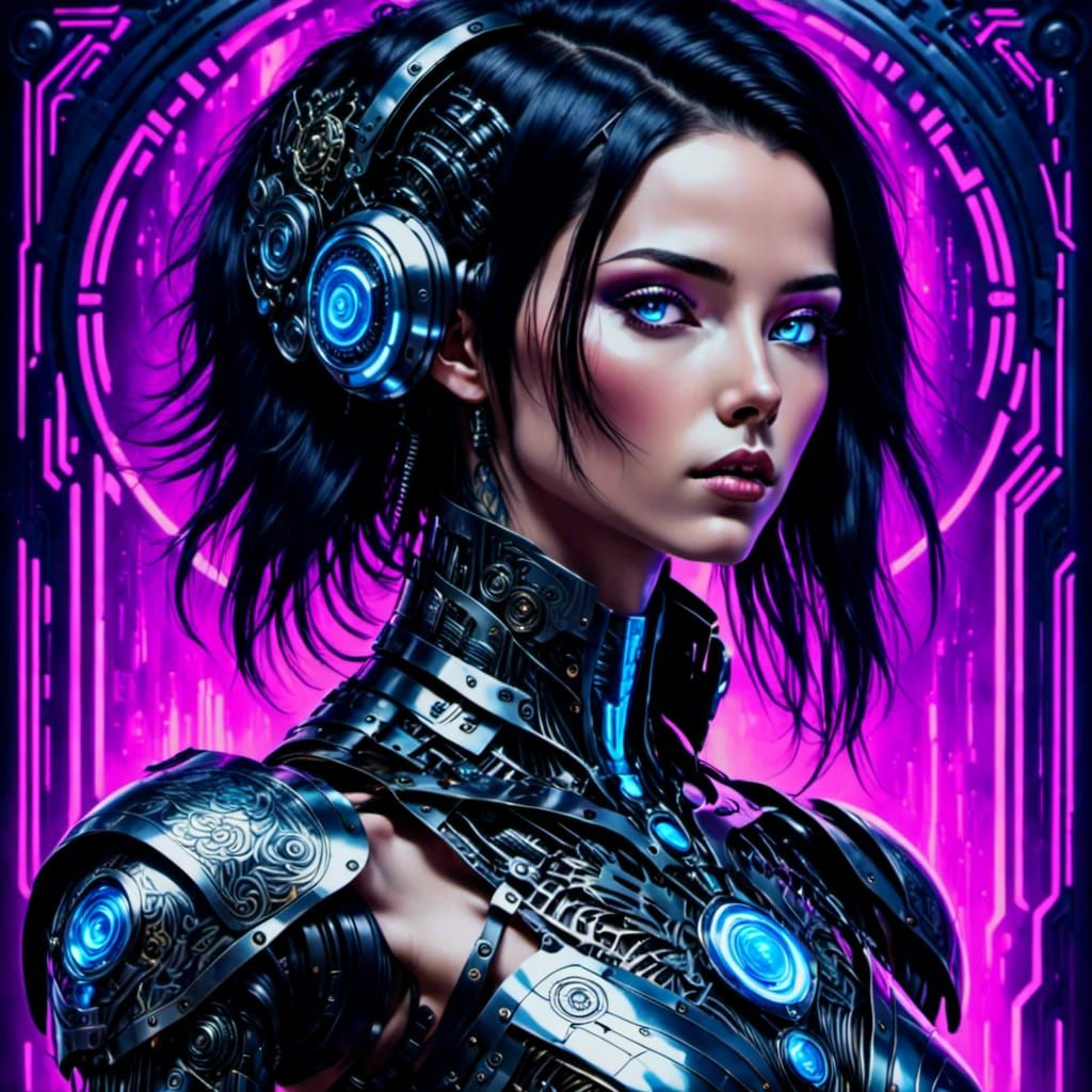 Cyborg in pink