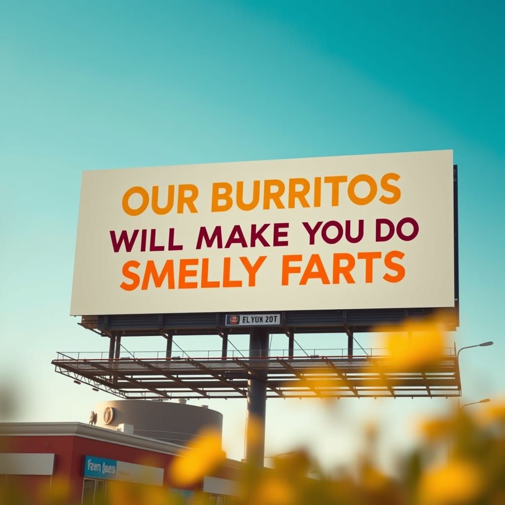 Eye-Catching Billboard Promises Tasty, Gassy Burritos in Vib...