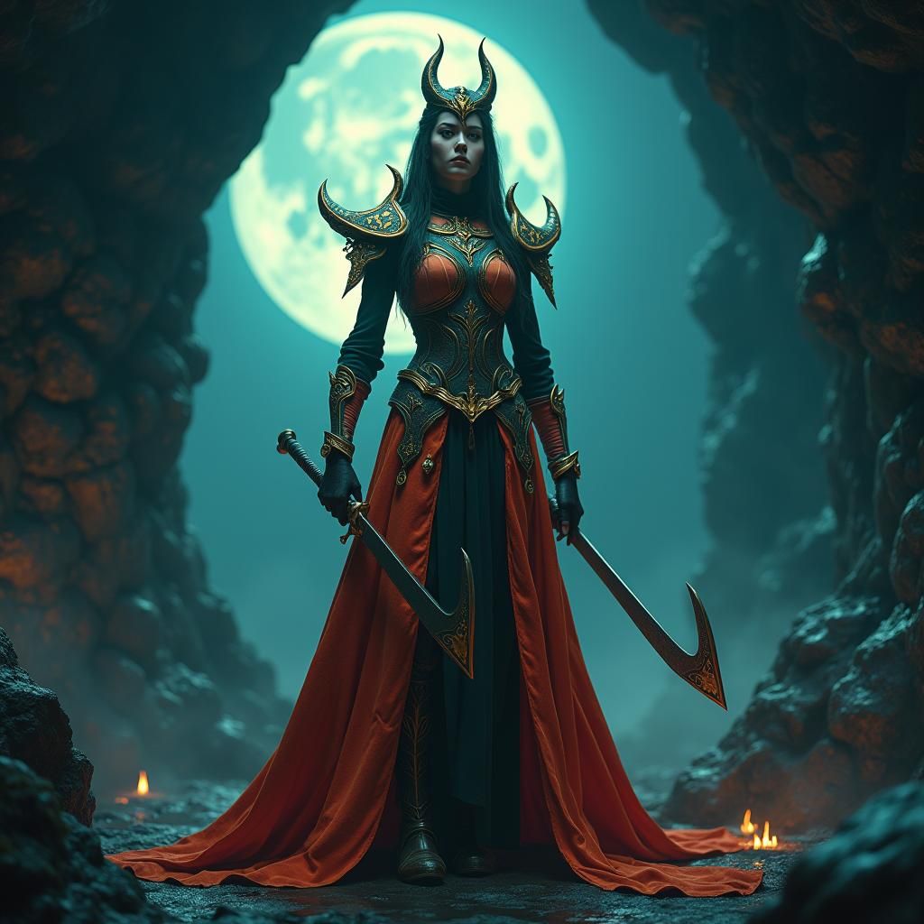 Princess Ruto in Dark Fantasy Film Still