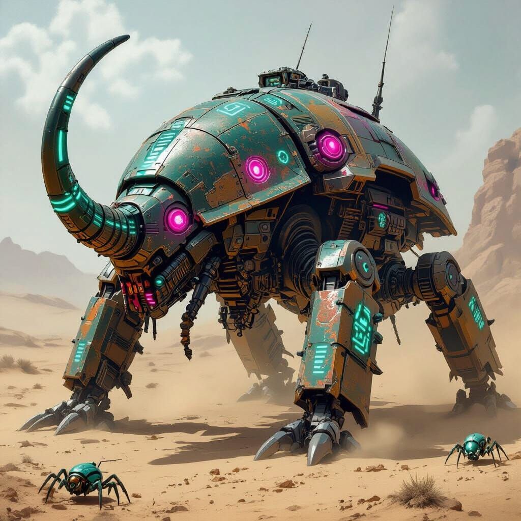 Necron Canoptek Burrower: Grimdark Beetle Machine