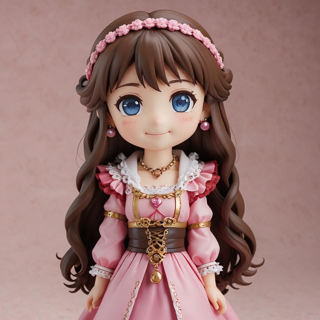 Anime Girl Nendoroid Figure in Tudor Dress