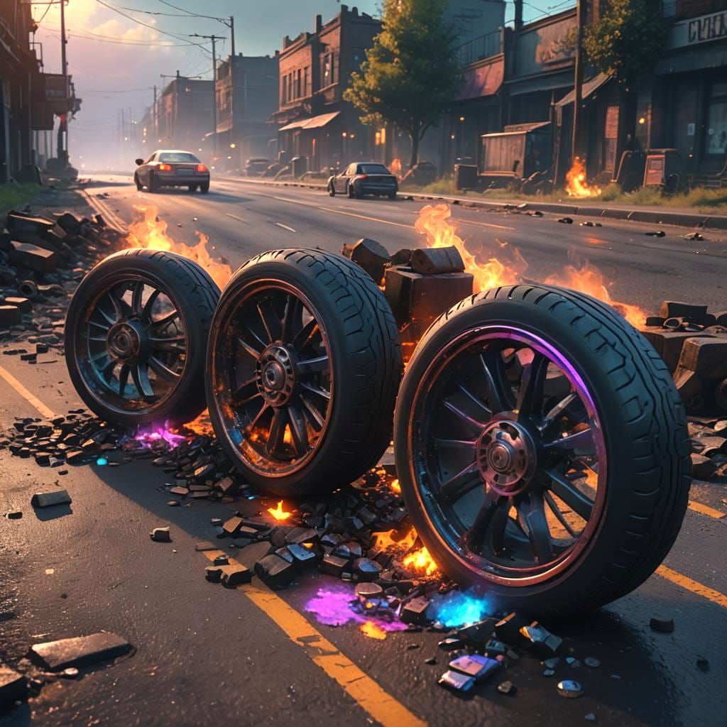 Detailed Matte Painting of Aluminum Engine Block