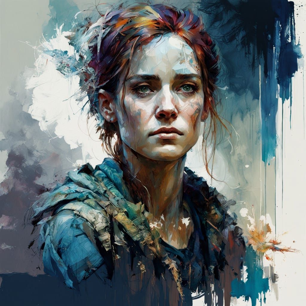 Watercolor Portraits of Elegant Ladies in Cozy Coffee Shop