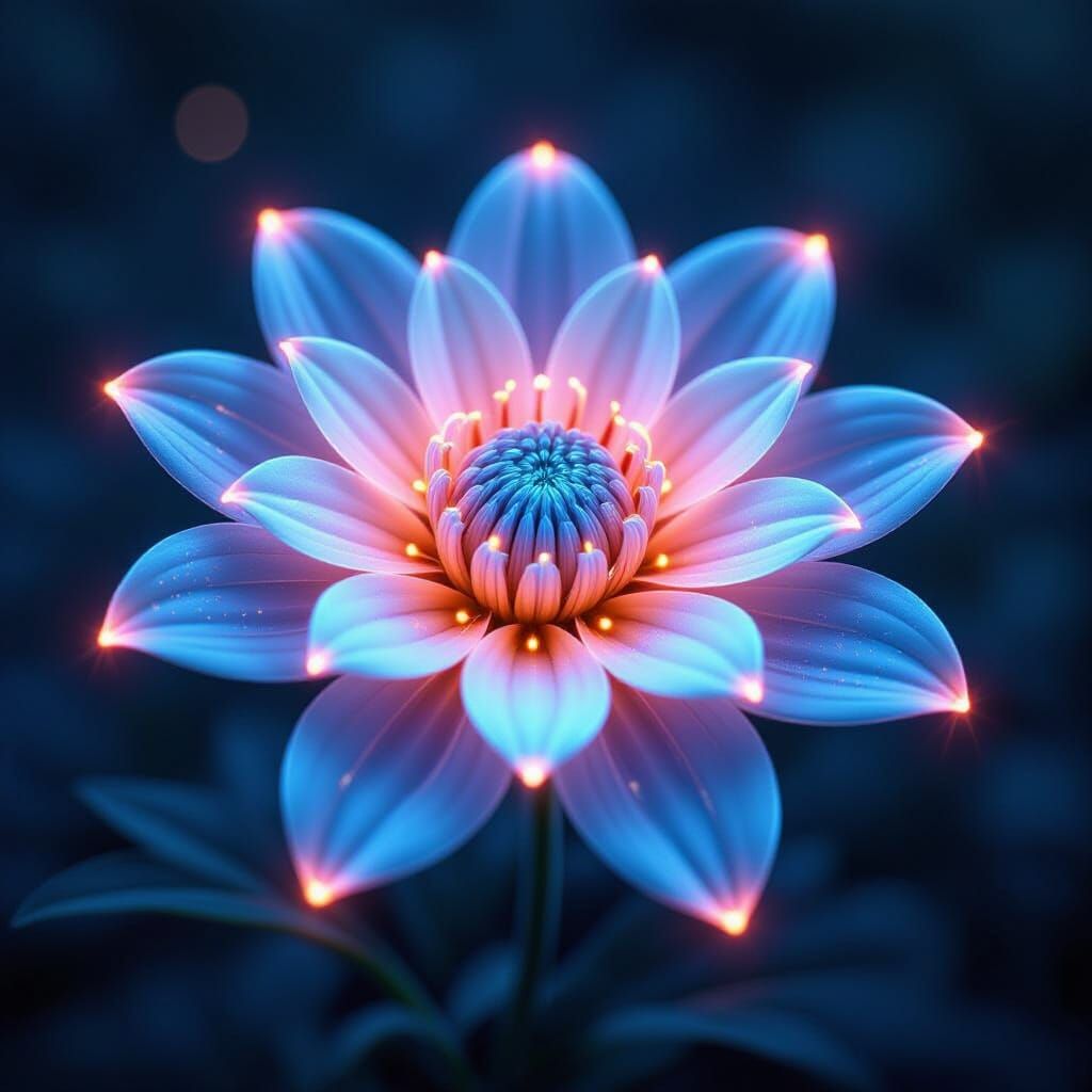 Bioluminescent Biomechanical Flower