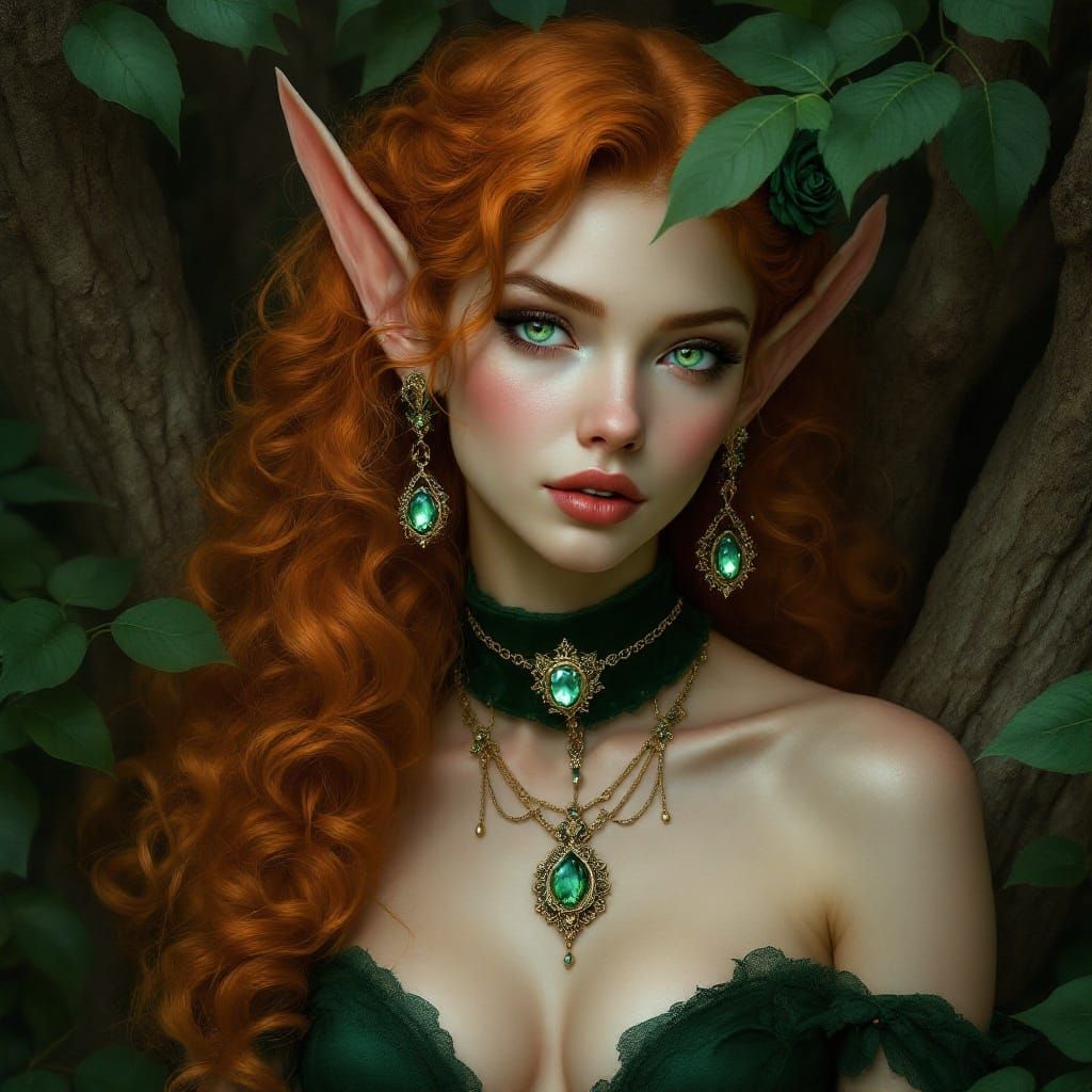 Ethereal Elf Maiden in Emerald Enclave