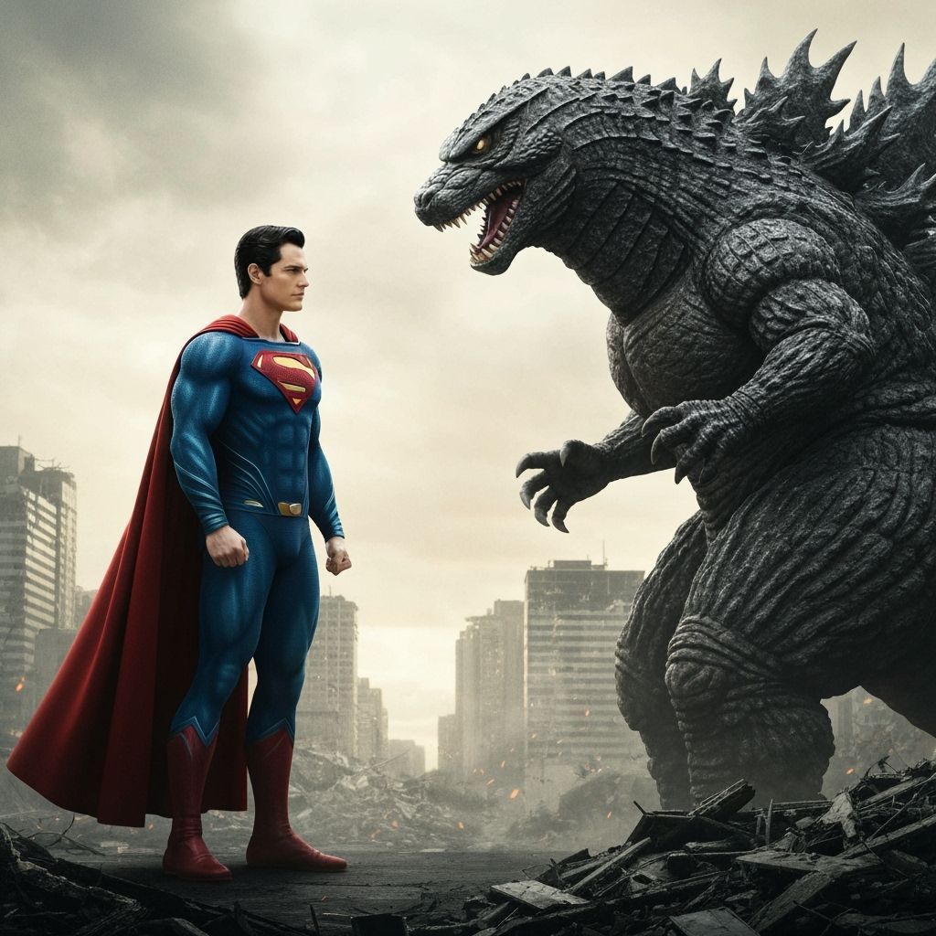 Superman and Godzilla: An Epic Cinematic Showdown