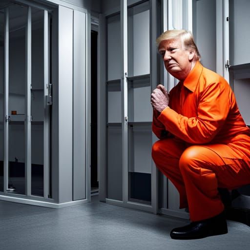 Donald Trump in Prison Cell
