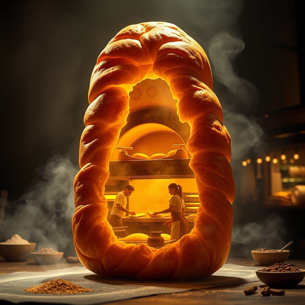 Golden Bourekas Pastry Reveals Bakery Scene