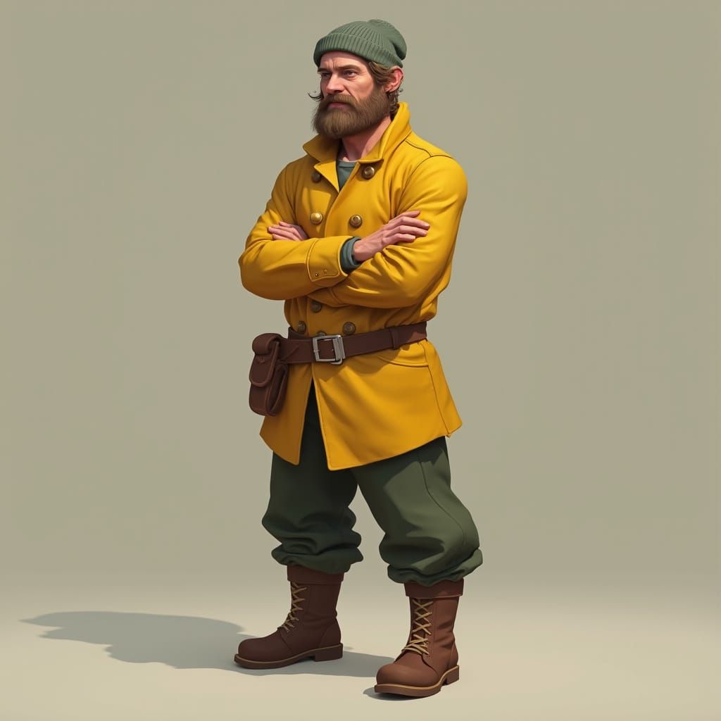 Confident Concept Art Character in Whimsical Fantasy Style